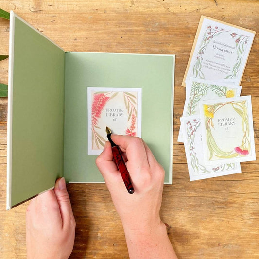 Bookplates - "I am a Magpie" Botanicals - 5 plates