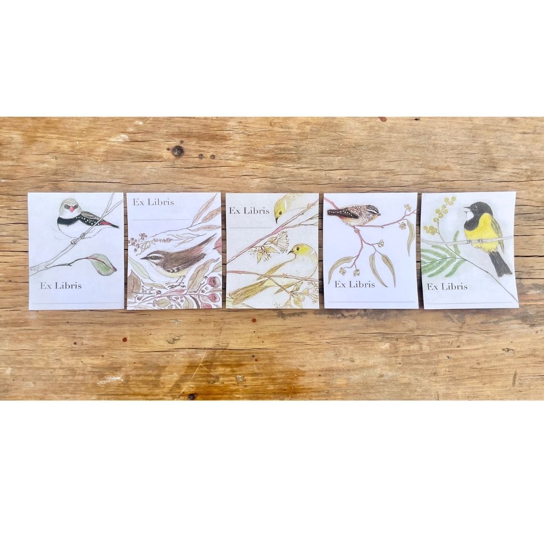 Bookplates - Bush Birds - Set of 5