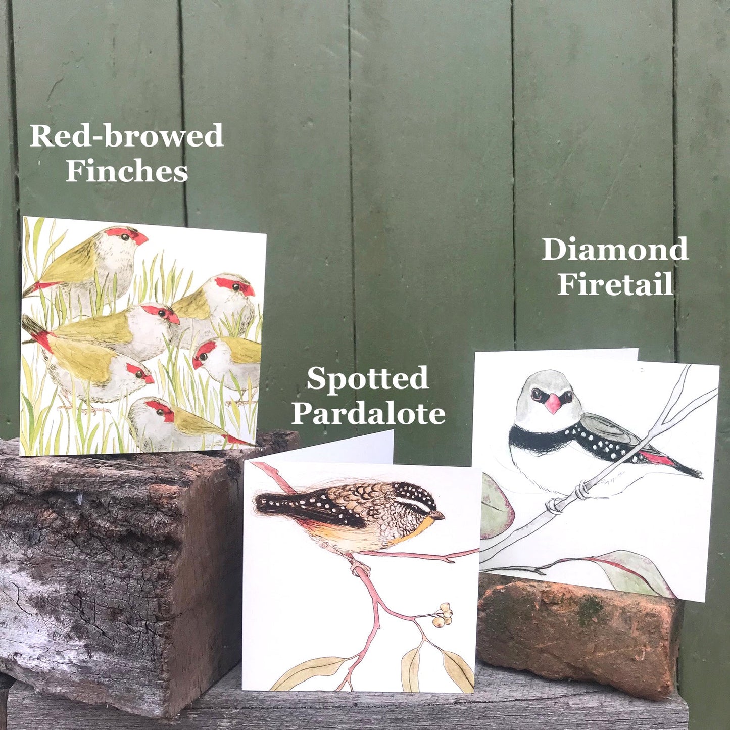 QUICK ORDER - 18 x Bush Bird Greeting Cards (3 x 6 designs)