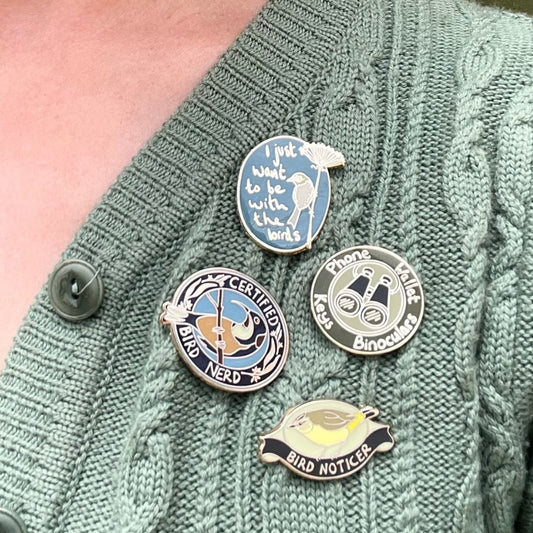 Phone, Wallet, Keys, Binoculars - Enamel Pin