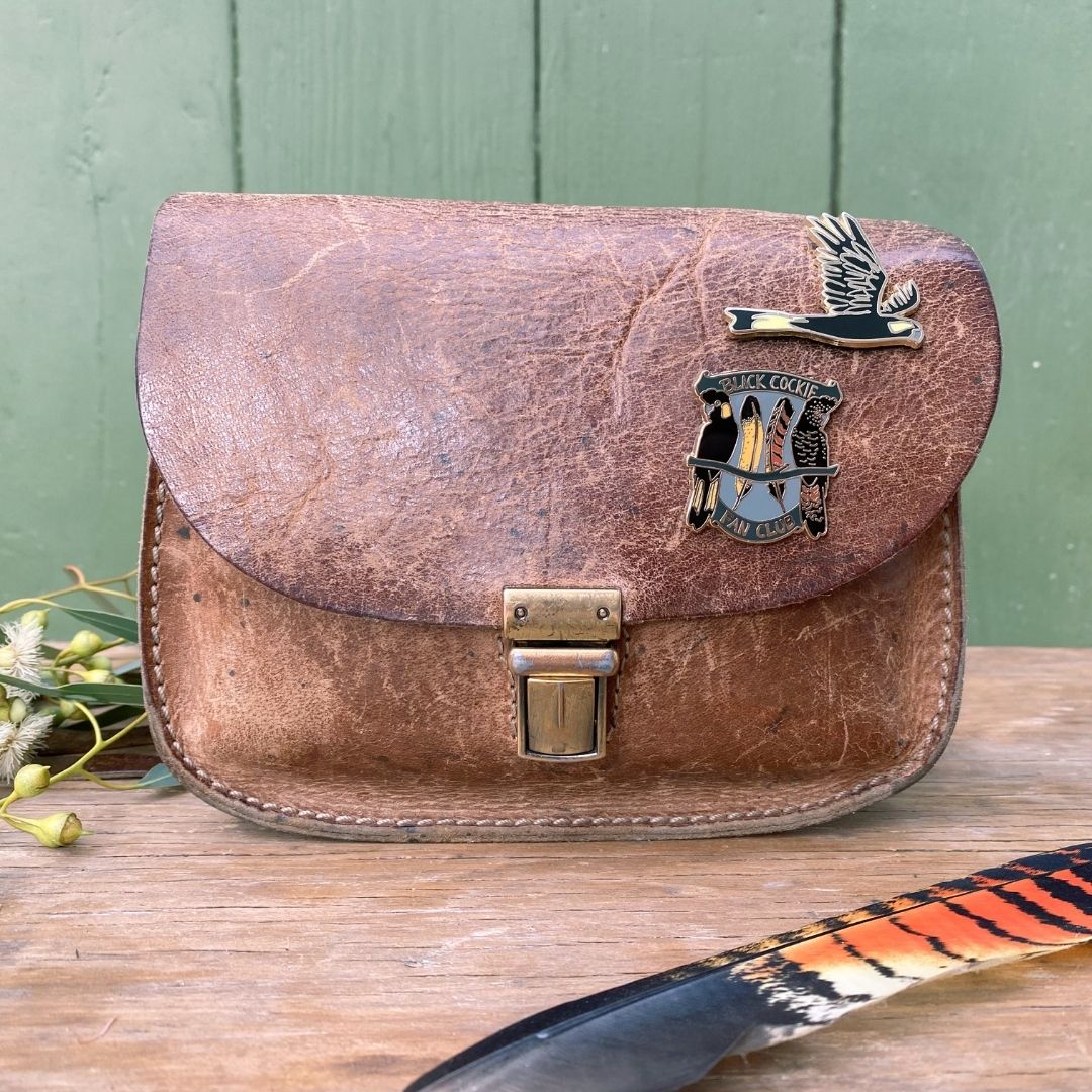 Yellow-tailed Cockatoo in Flight - Enamel Pin