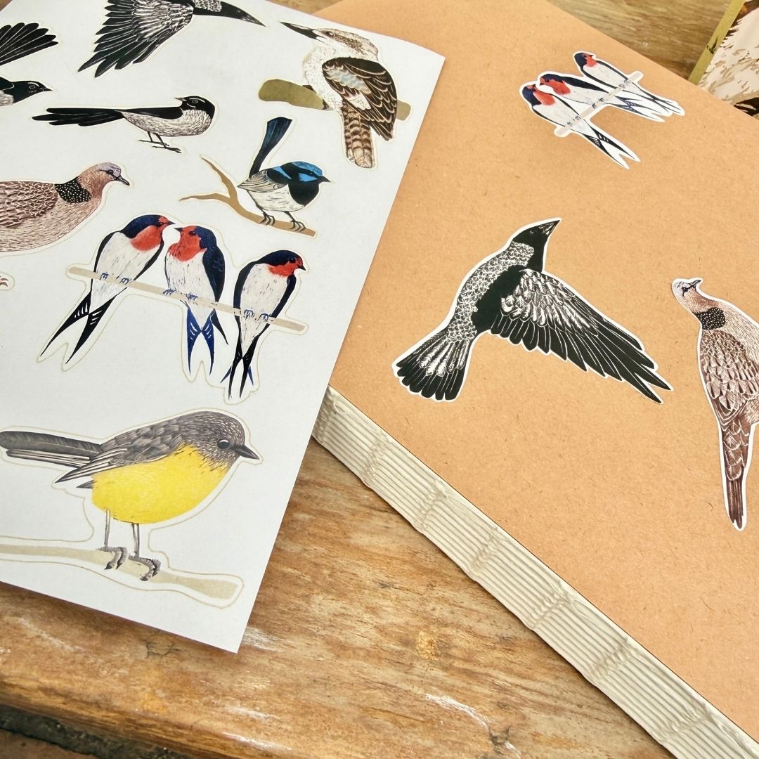 Kookaburra Kookaburra Sticker Sheet A5