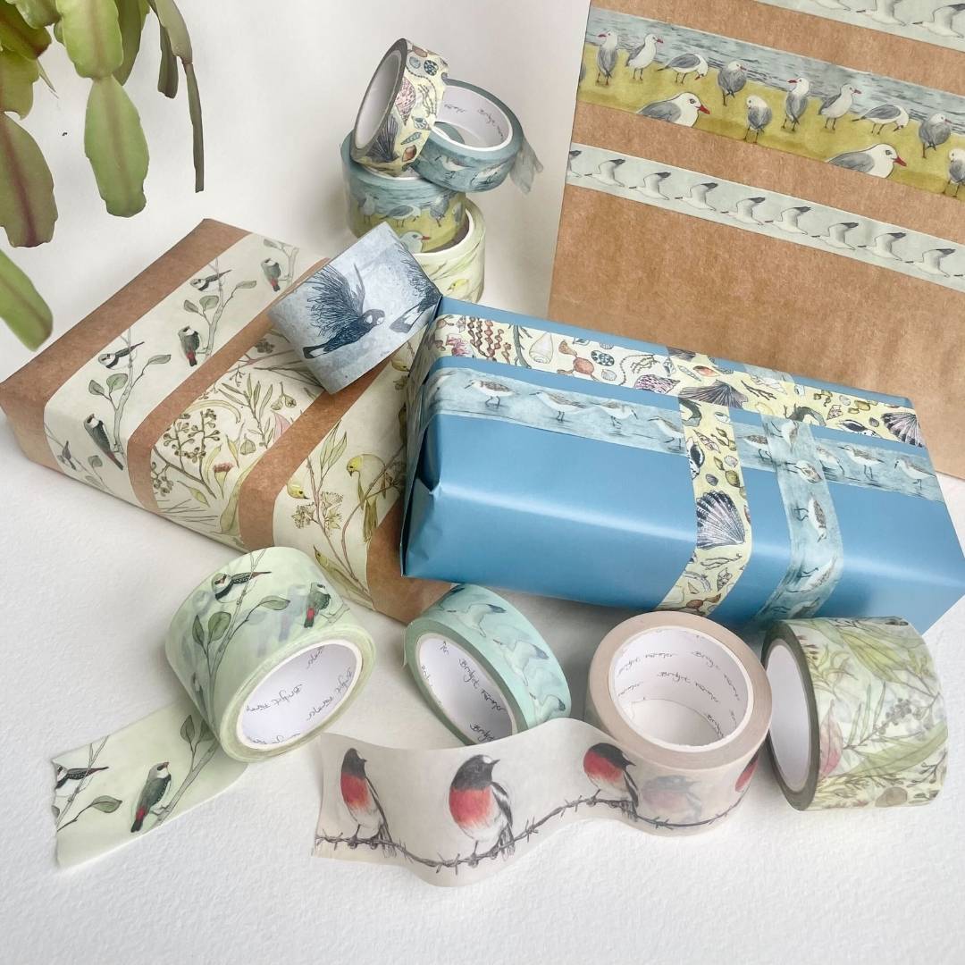 Silver Gulls Washi (30mm)