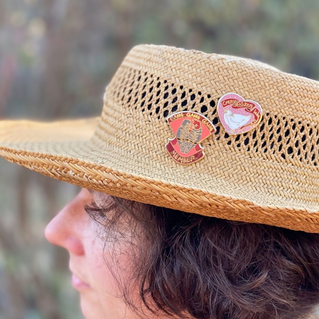 Crazy Chicken Lady - Enamel Pin