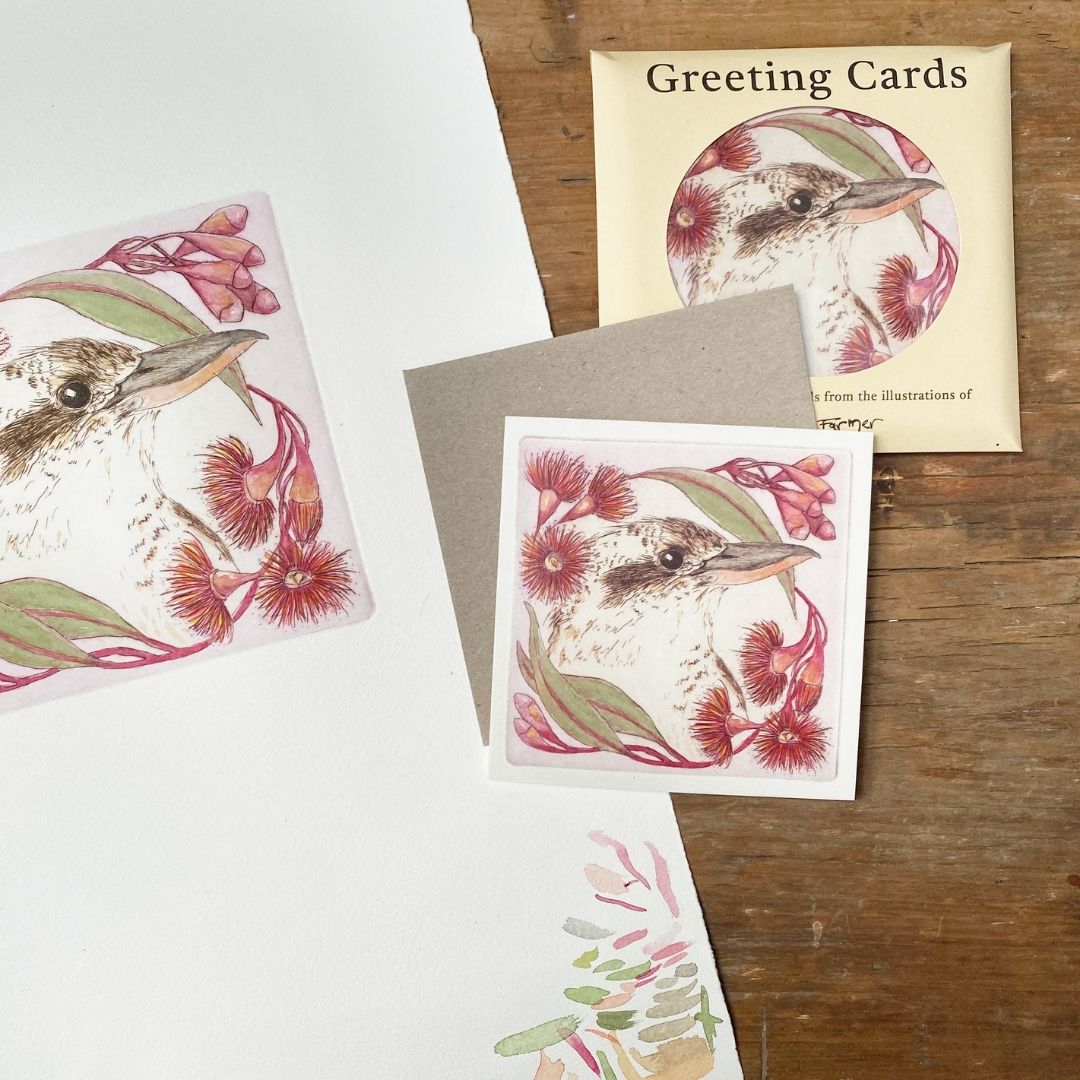 Christmas Card Set - Christmas Kookaburra (6 cards)