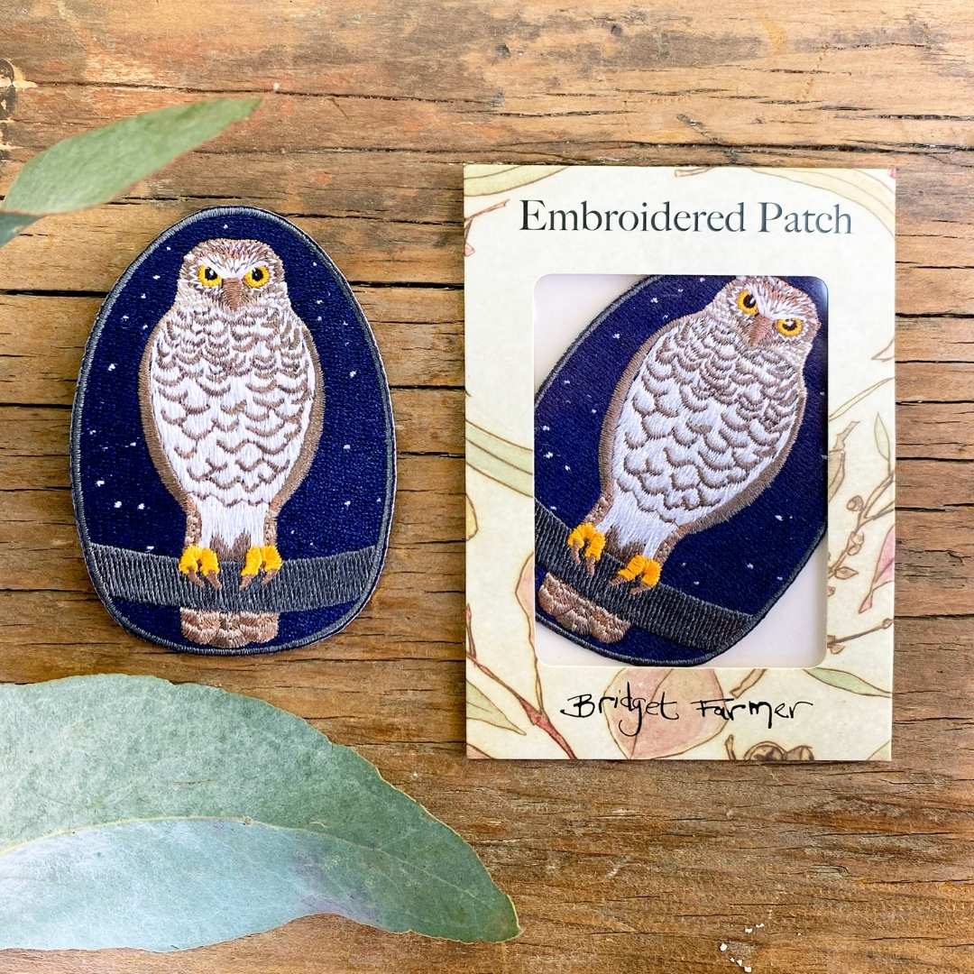 Powerful Owl Embroidered Patch