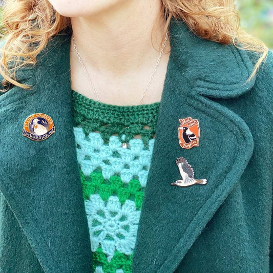 Plains Wanderer Warrior - Enamel Pin