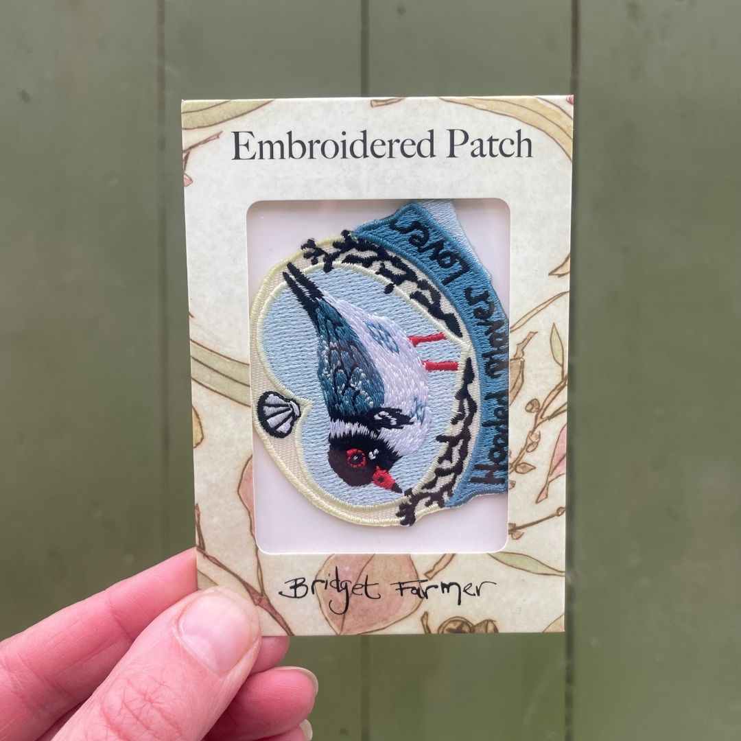Hooded Plover Lover- Embroidered Patch