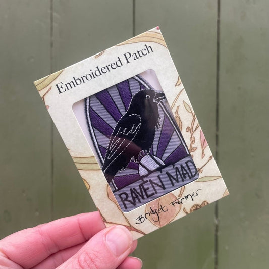 Raven Mad Embroidered Patch