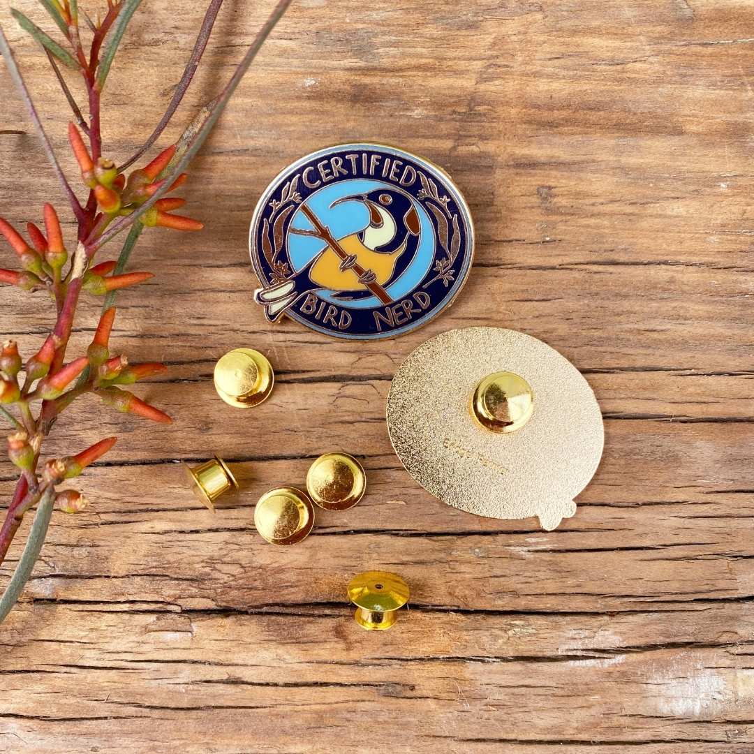 Certified Bird Nerd - Enamel Pin