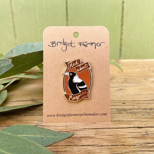 Mad About Magpies - Enamel Pin