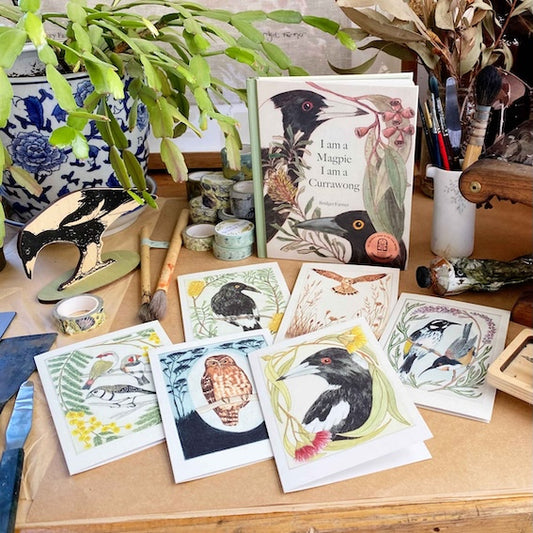 Greeting Card - Australian Magpie "I am a Magpie" Collection