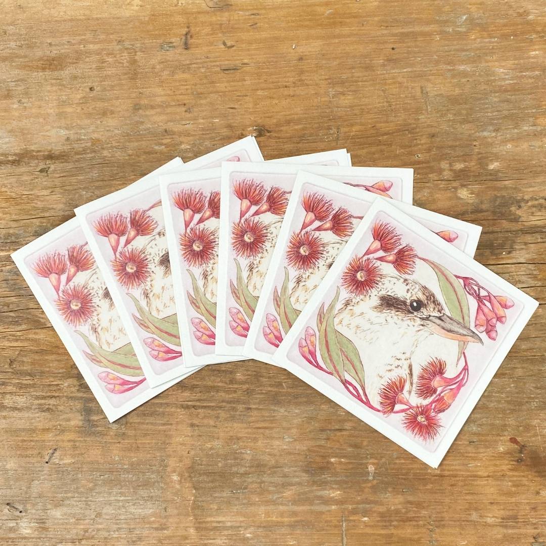 Christmas Card Set - Christmas Kookaburra (6 cards)