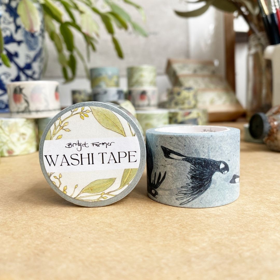 Black Cockatoos Washi (30mm)