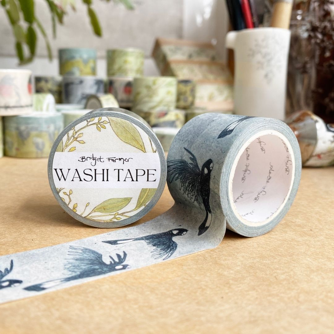 Black Cockatoos Washi (30mm)