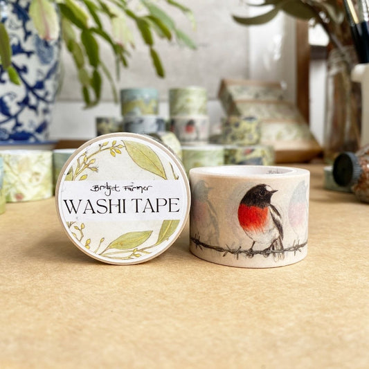 Scarlet Robin Washi (30mm)