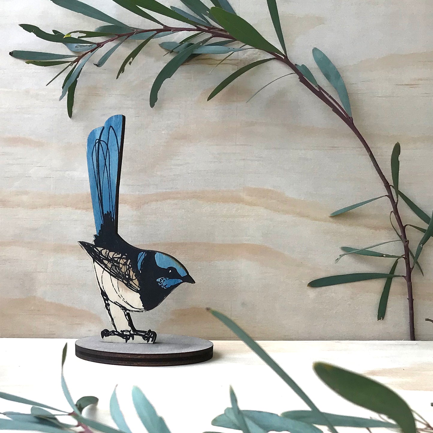 Standing Bird - Superb Fairy Wren