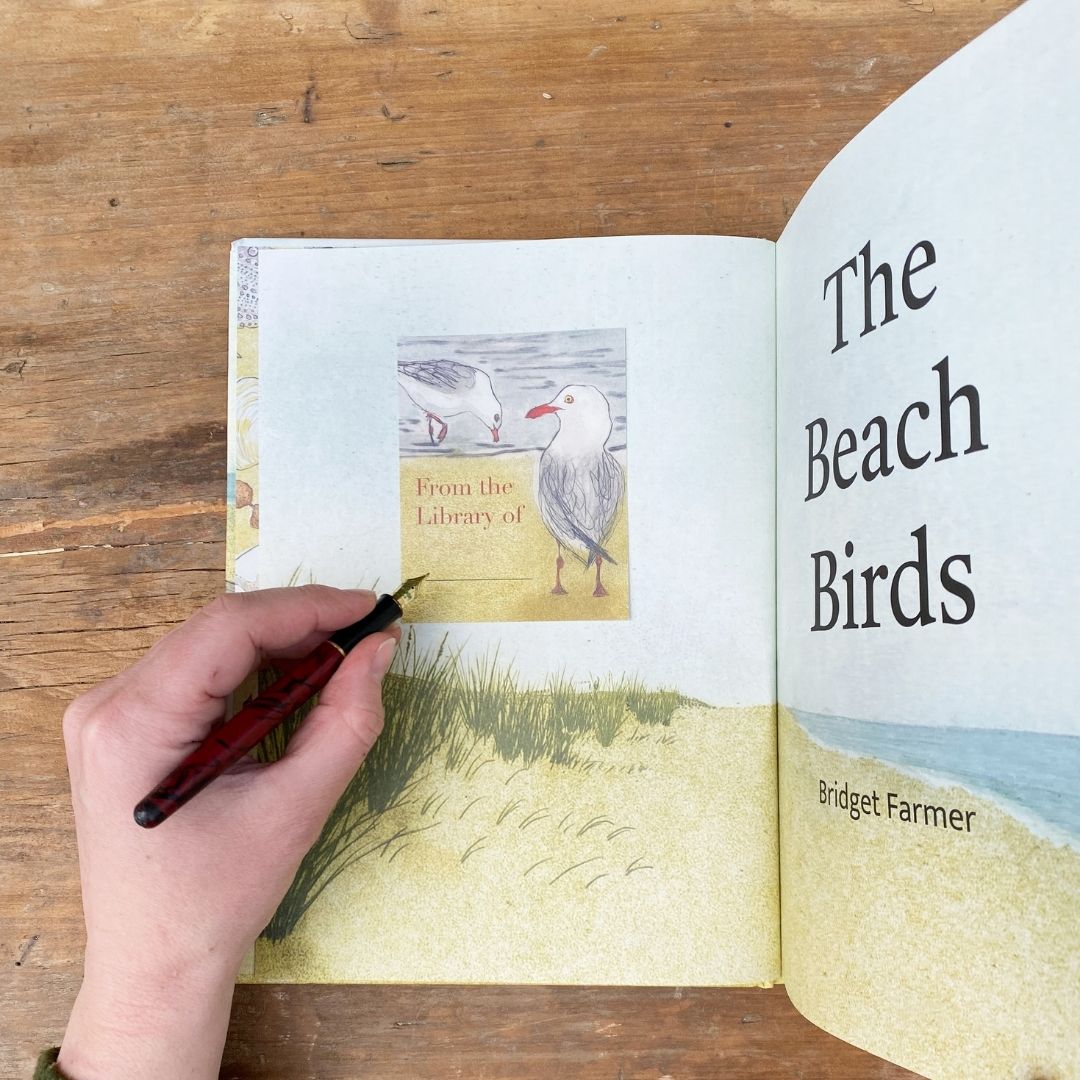 Bookplates - Silver Gulls- Set of 5