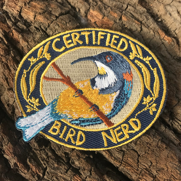 Certified Bird Nerd - Embroidered Patch