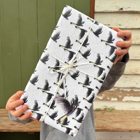 Yellow-tailed Black Cockatoos Wrapping Paper