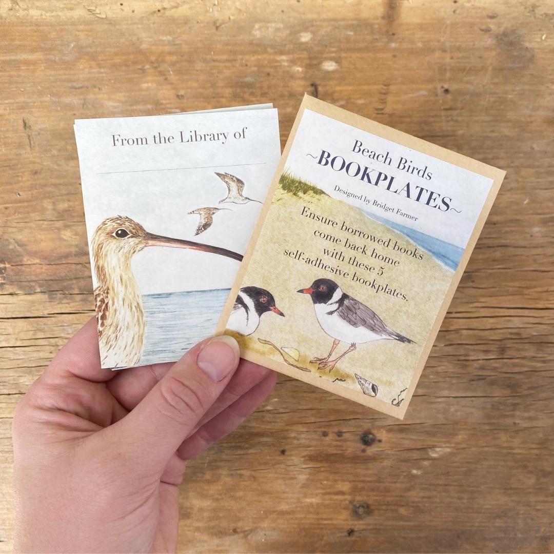 Bookplates - Beach Birds - Set of 5