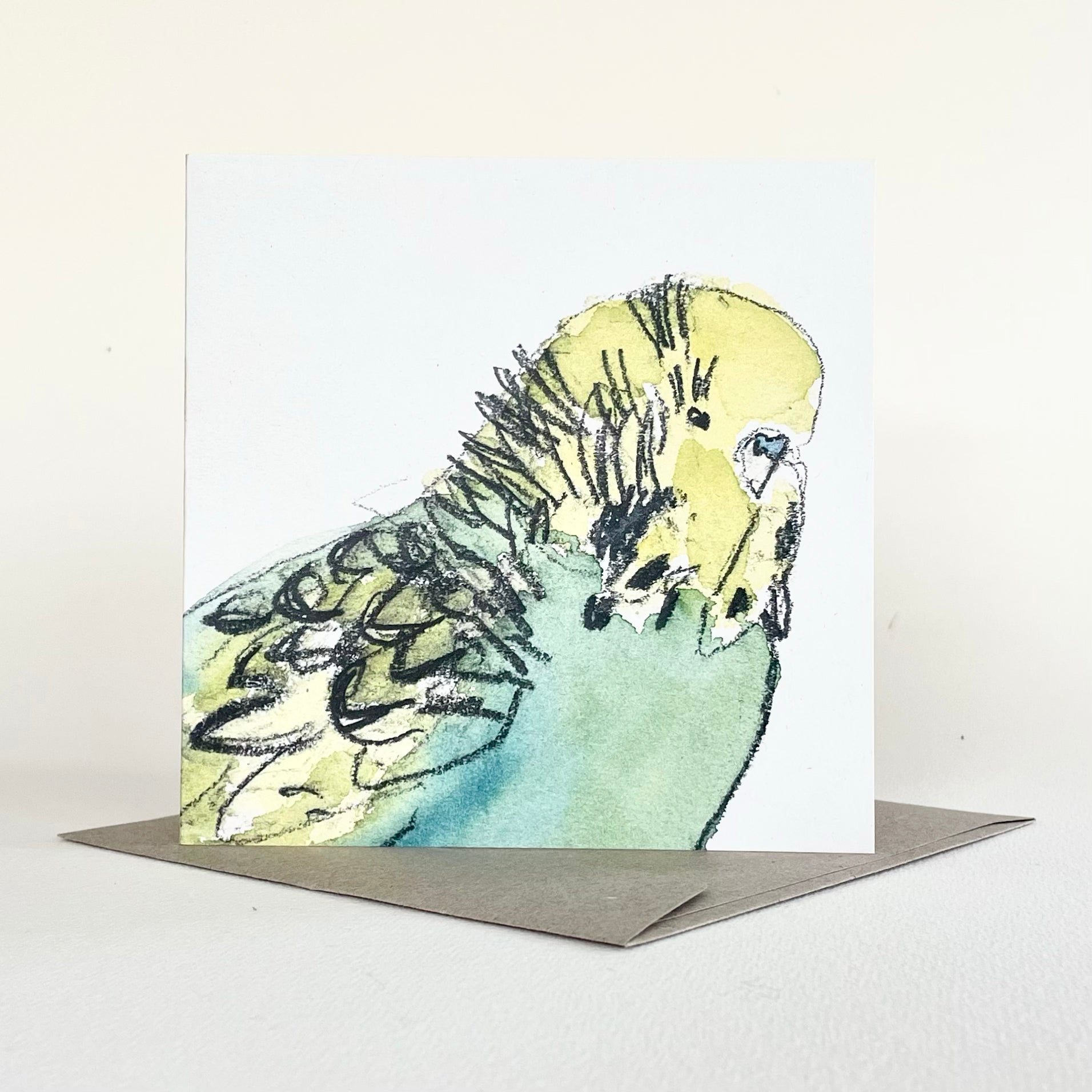 Greeting Card - Budgie IV