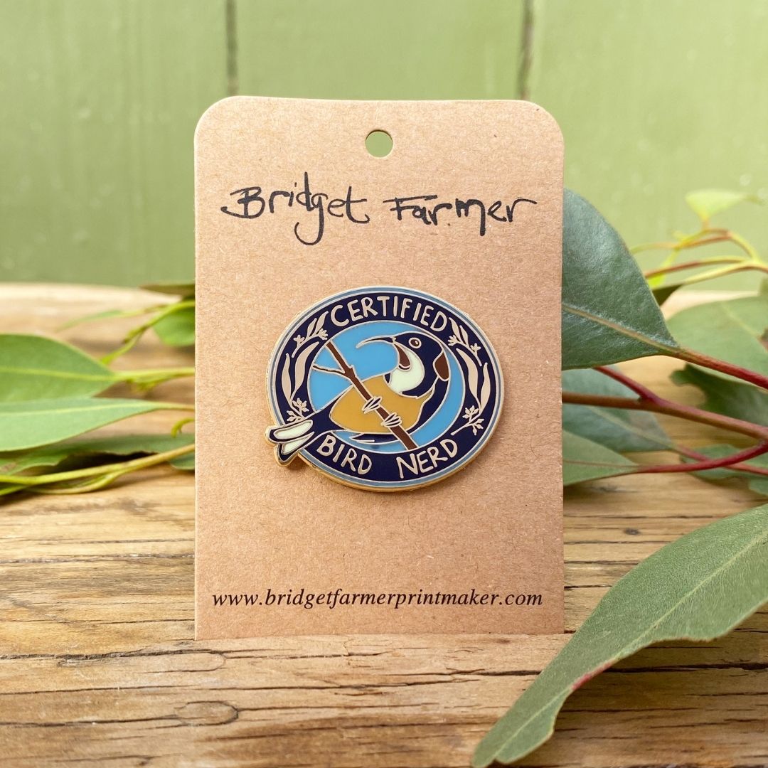 Certified Bird Nerd - Enamel Pin