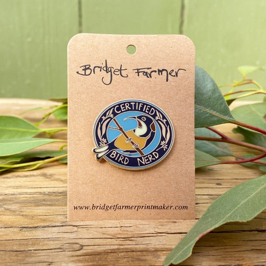 Certified Bird Nerd - Enamel Pin