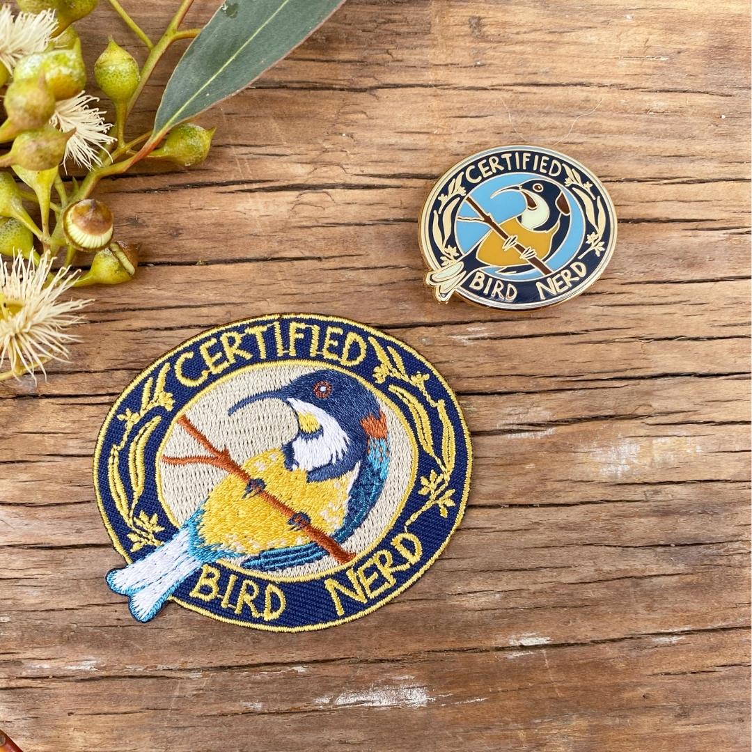 Certified Bird Nerd - Enamel Pin