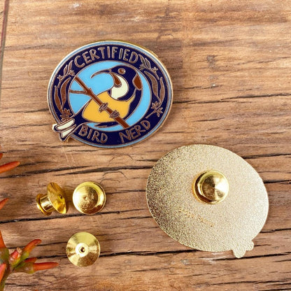 Certified Bird Nerd - Enamel Pin