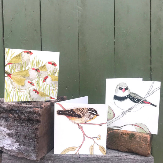 Greeting Card - Spotted Pardalote "The Bush Birds" Collection