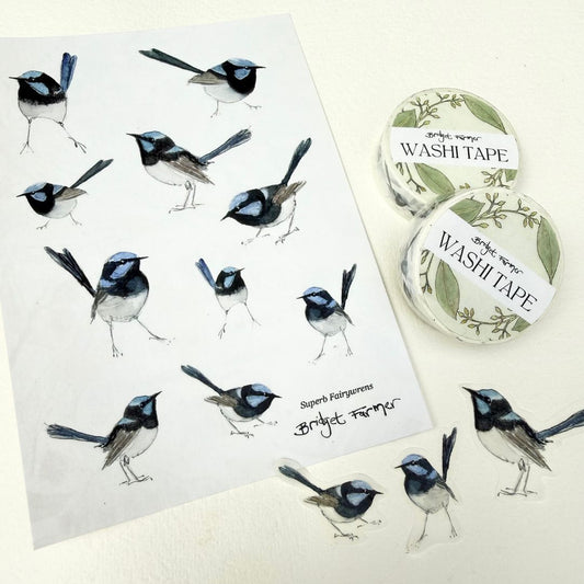 Fairywren Sticker Sheet (A6)