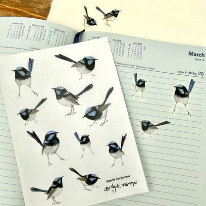 Fairywren Sticker Sheet (A6)