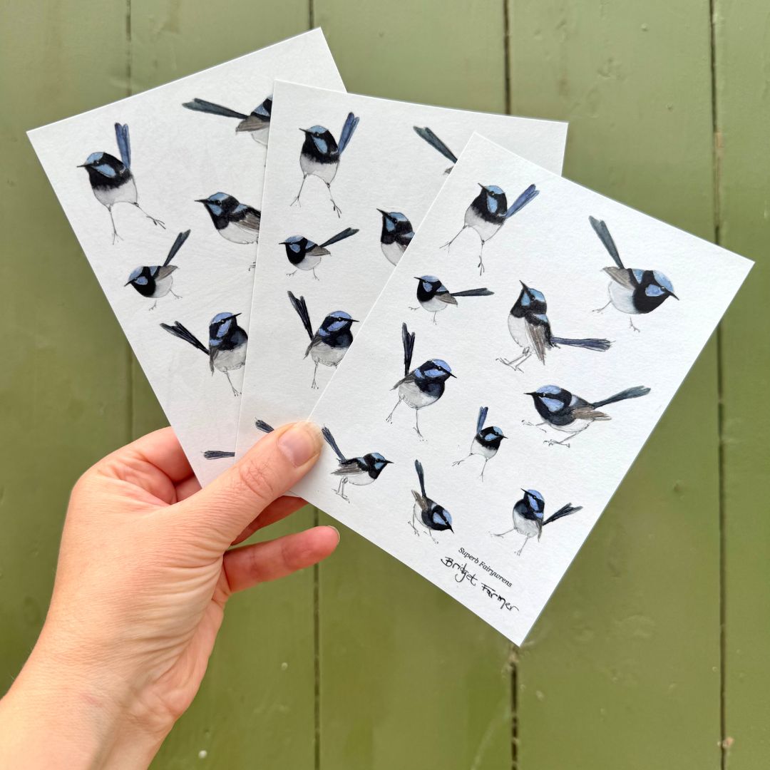 Fairywren Sticker Sheet (A6)