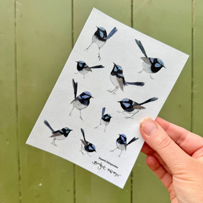Fairywren Sticker Sheet (A6)