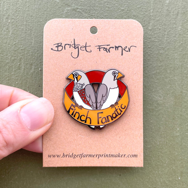 Finch Fanatic - Enamel Pin