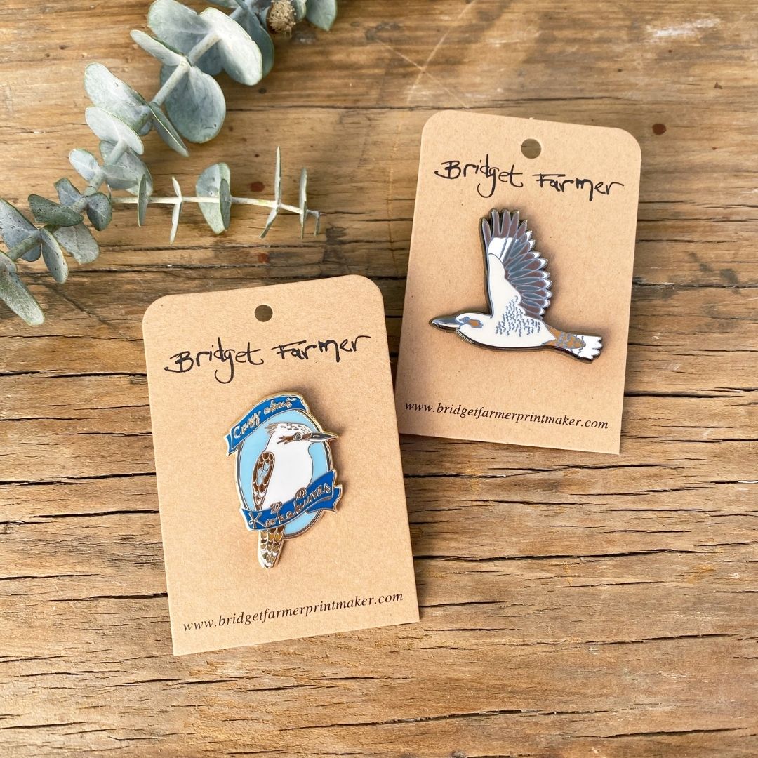 Kookaburra in Flight - Enamel Pin