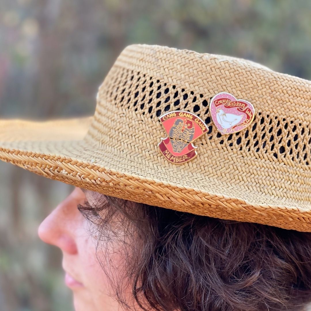 Crazy Chicken Lady - Enamel Pin