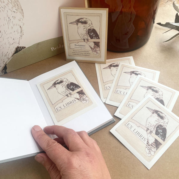 Bookplates - Kookaburra - 5 plates