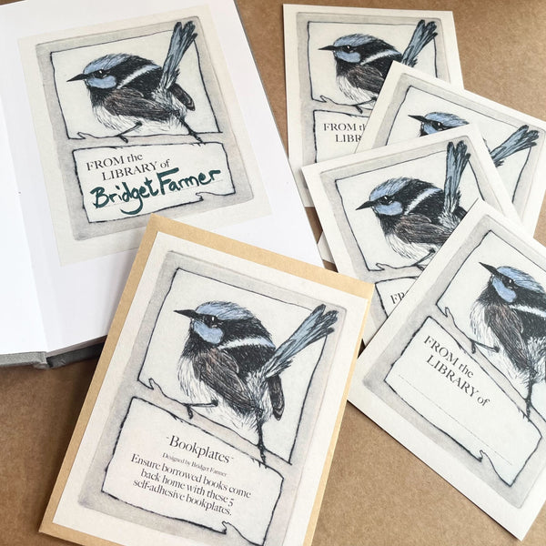 Bookplates - Fairywren - 5 plates