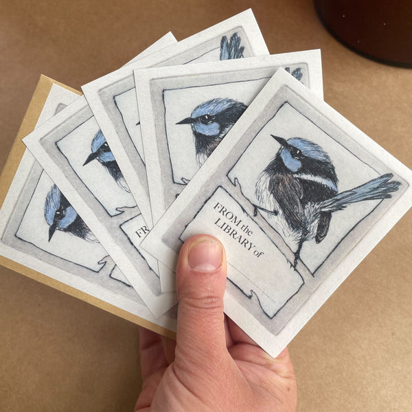 Bookplates - Fairywren - 5 plates