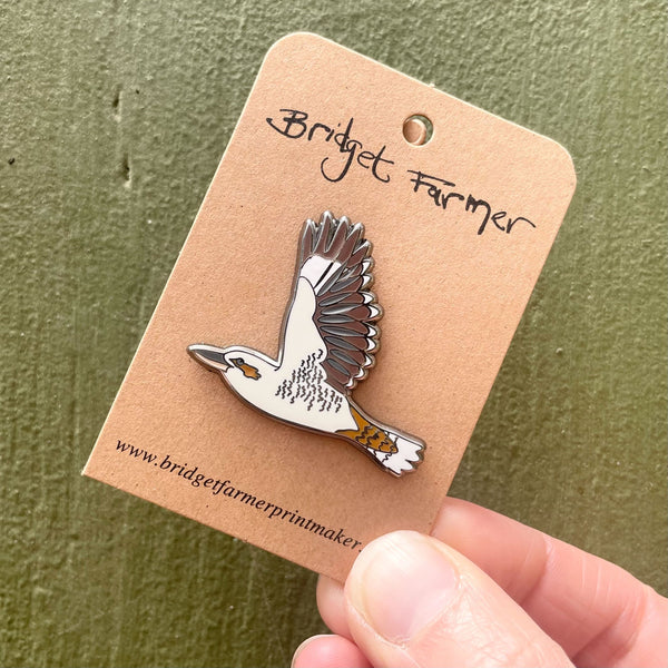 Kookaburra in Flight - Enamel Pin