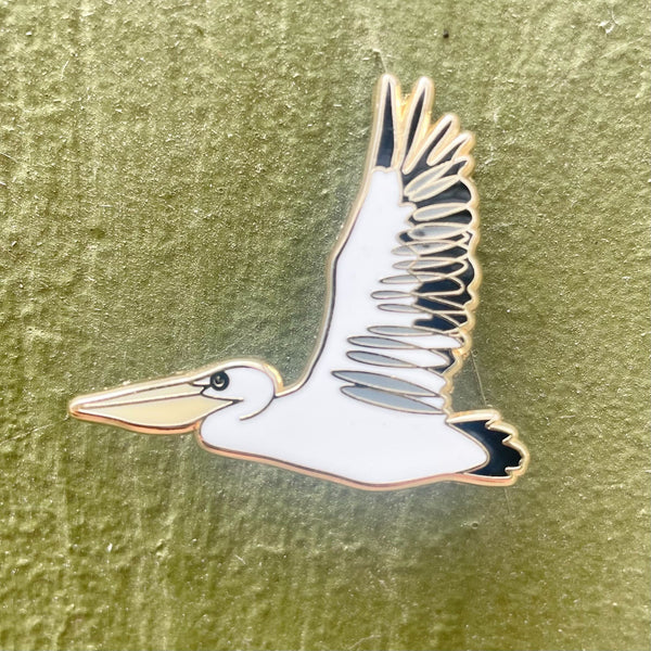 Pelican in Flight - Enamel Pin