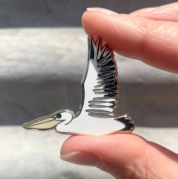 Pelican in Flight - Enamel Pin