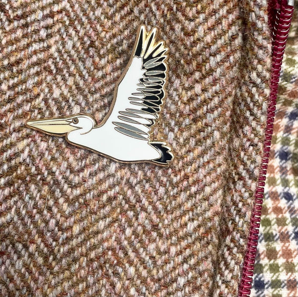 Pelican in Flight - Enamel Pin