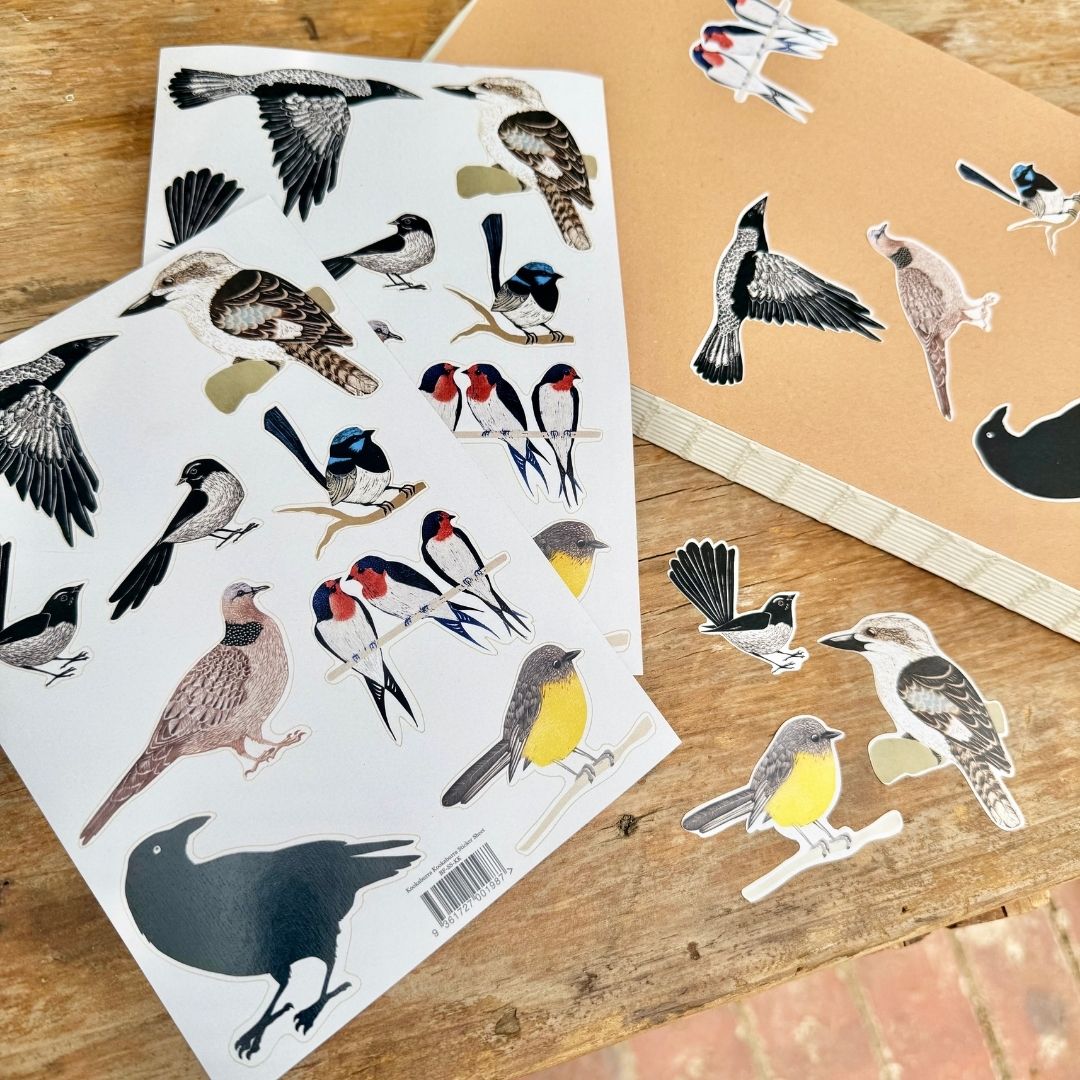 Kookaburra Kookaburra Sticker Sheet A5