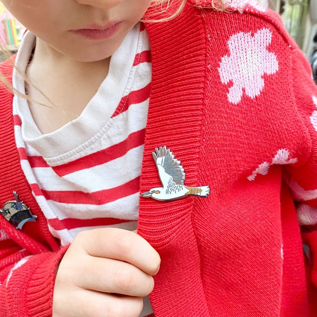 Kookaburra in Flight - Enamel Pin