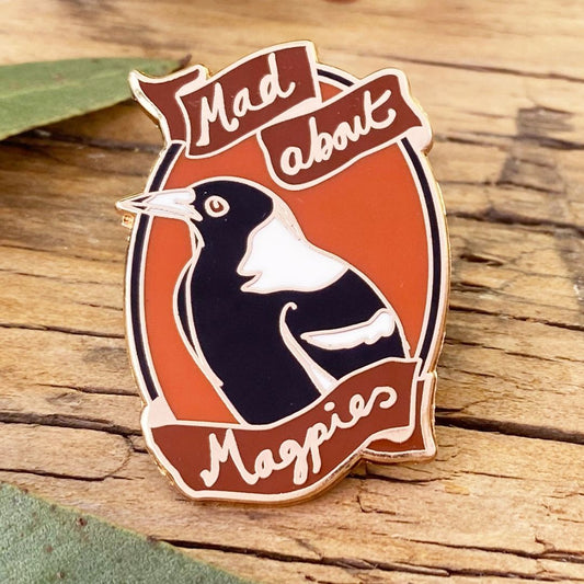Mad About Magpies - Enamel Pin