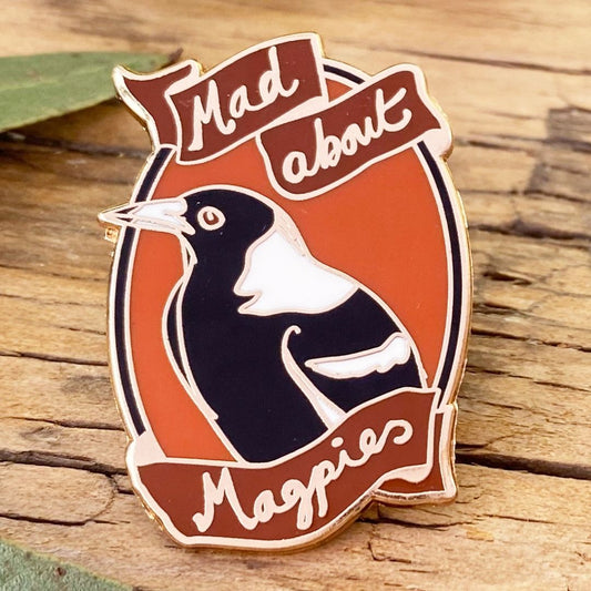 Mad About Magpies - Enamel Pin