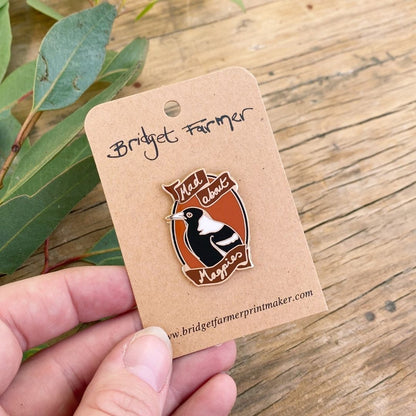 Mad About Magpies - Enamel Pin